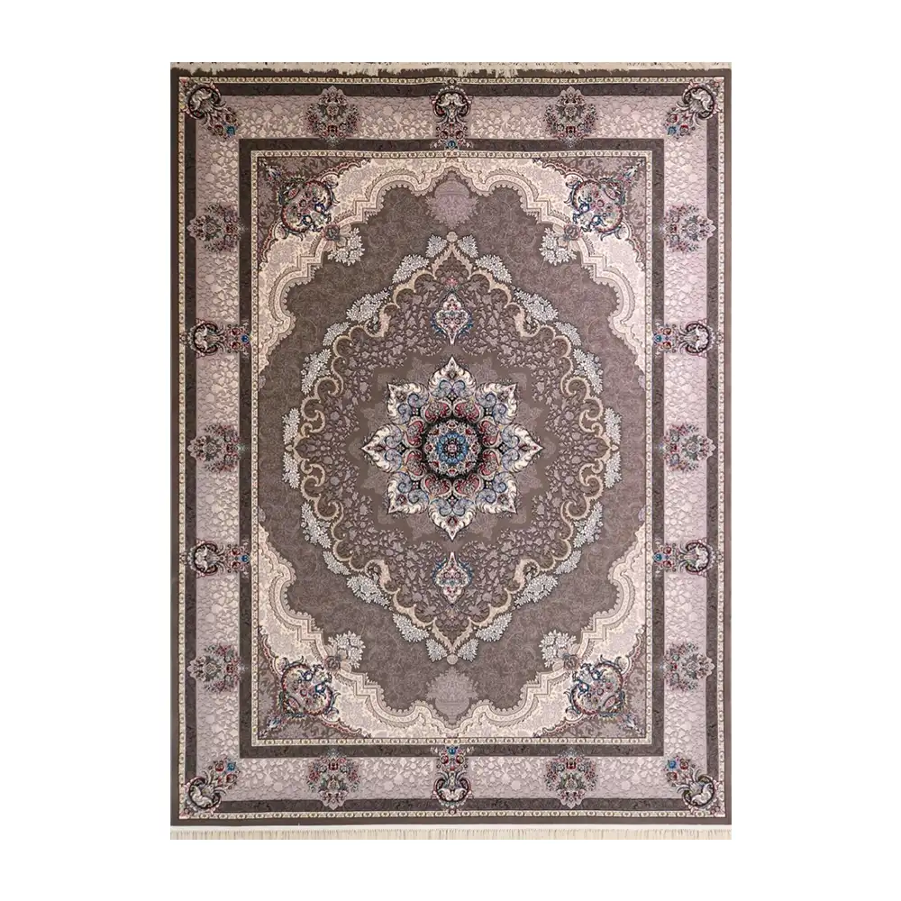 فرش ماشینی 700 شانه نگین فیروزه مدل سروناز فیلی