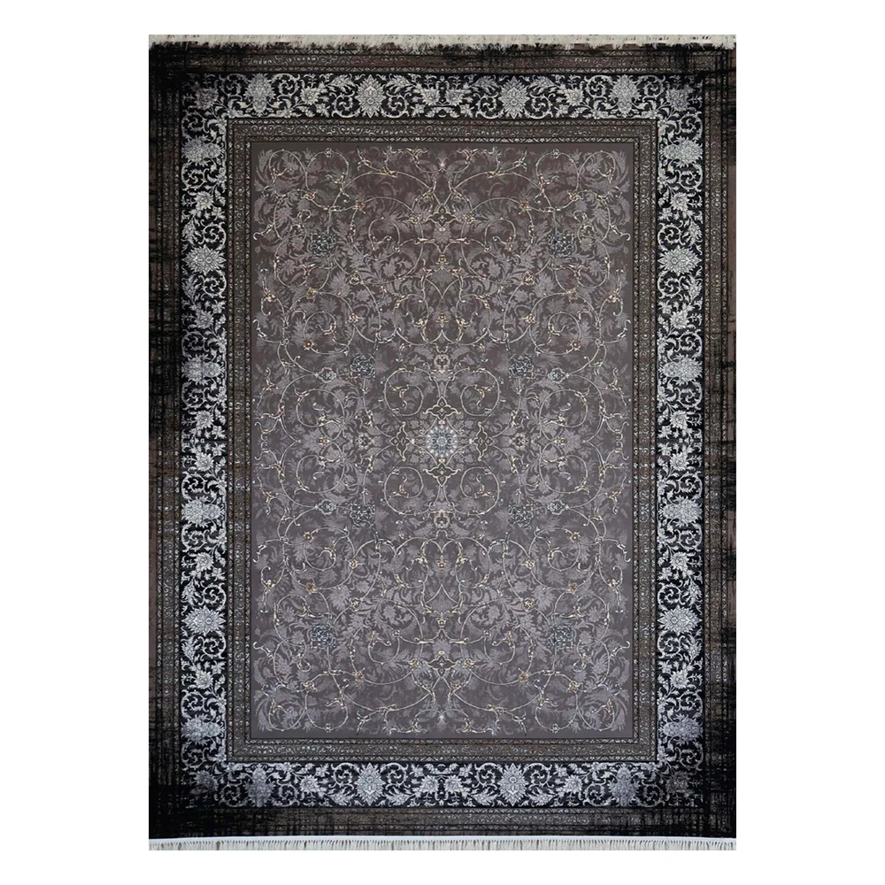 فرش ماشینی 700 شانه نگین فیروزه مدل اسلیمی فیلی