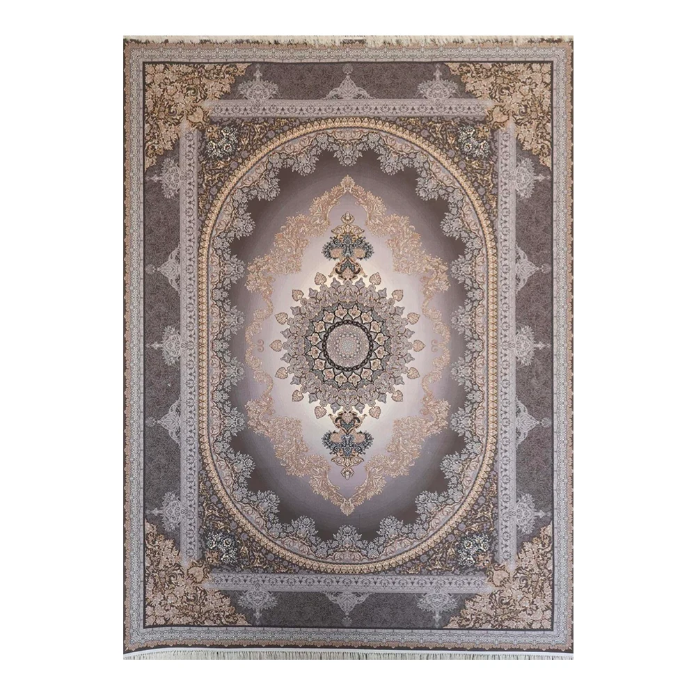 فرش ماشینی 700 شانه نگین فیروزه مدل کارن فیلی