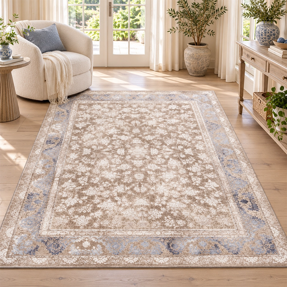 فرش ماشینی 1200 شانه فرهان مدل دلوان وینتیج کد 741722