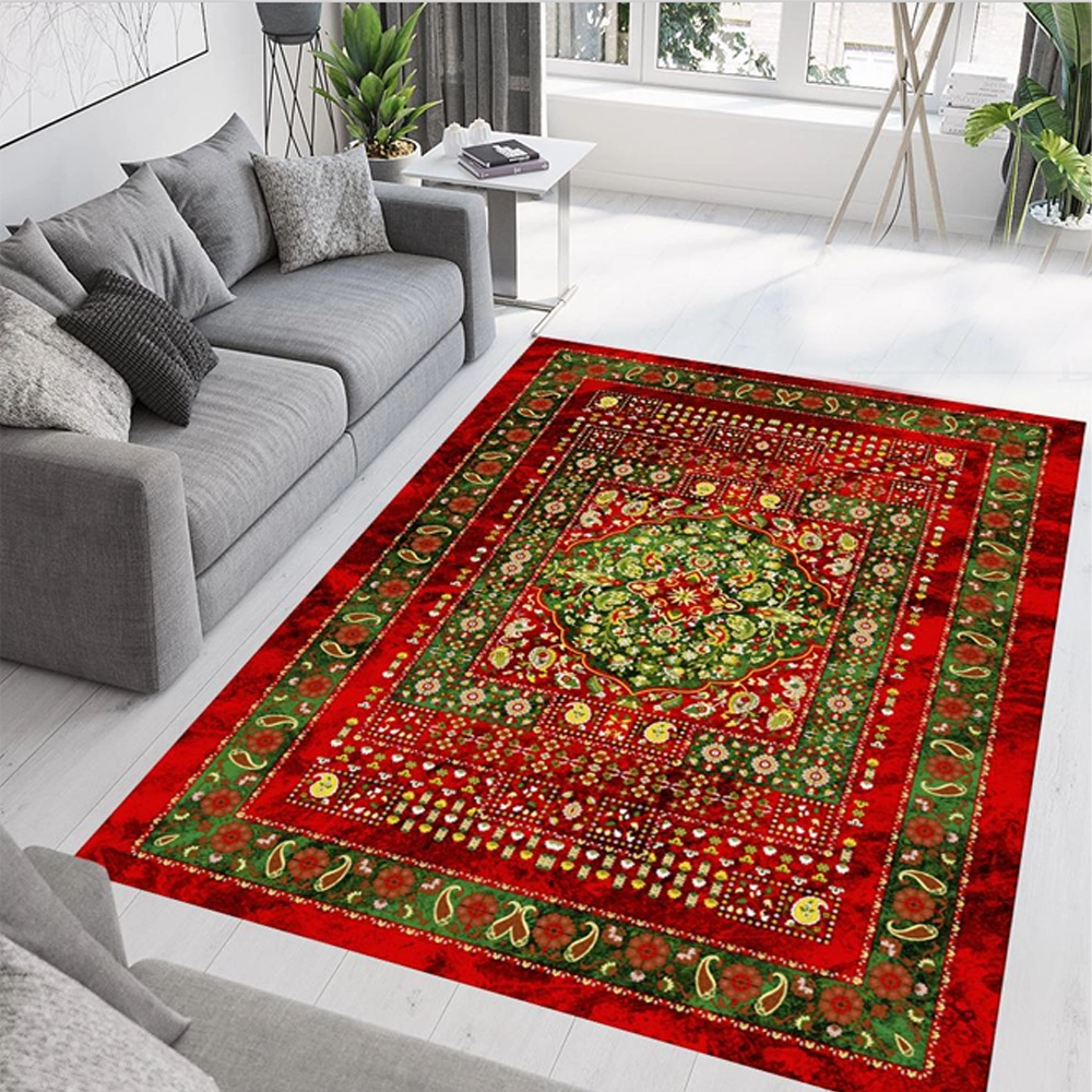 فرش ماشینی طرح فرشینه کد D-1407