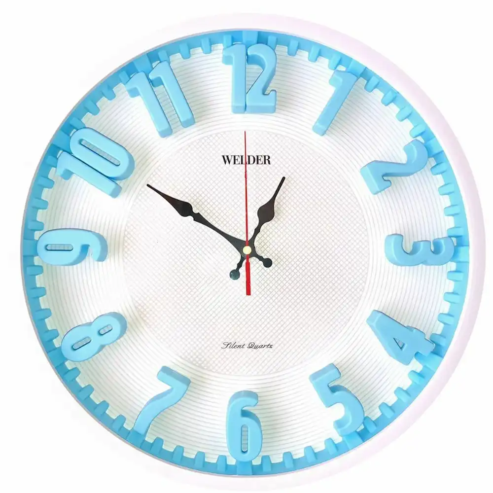 ساعت رومیزی و دیواری ولدر مدل پاستیلی قطر 20 سانتی متر