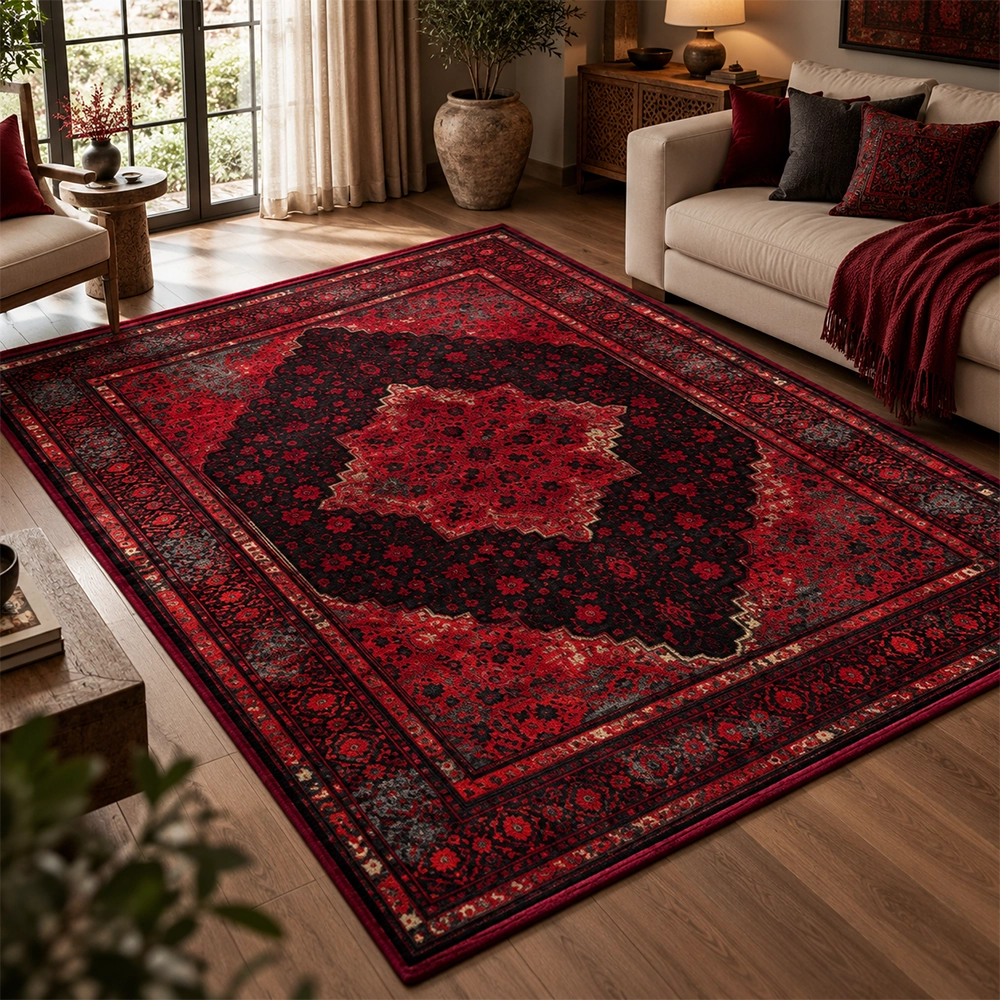 فرش ماشینی 1200 شانه فرهان مدل شاهان وینتیج کد 771422