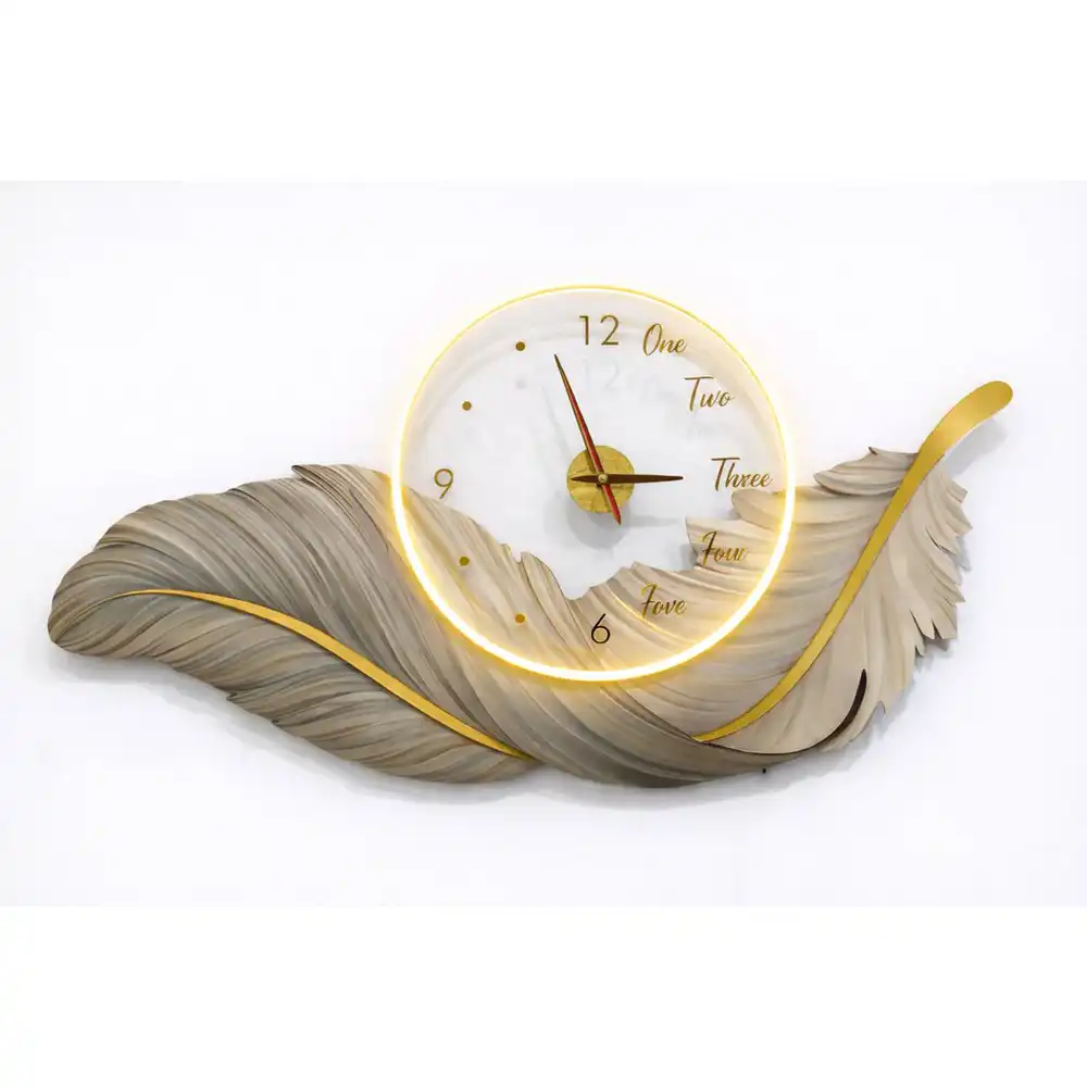 ساعت دیواری فانتزی مدل پر چراغ دار