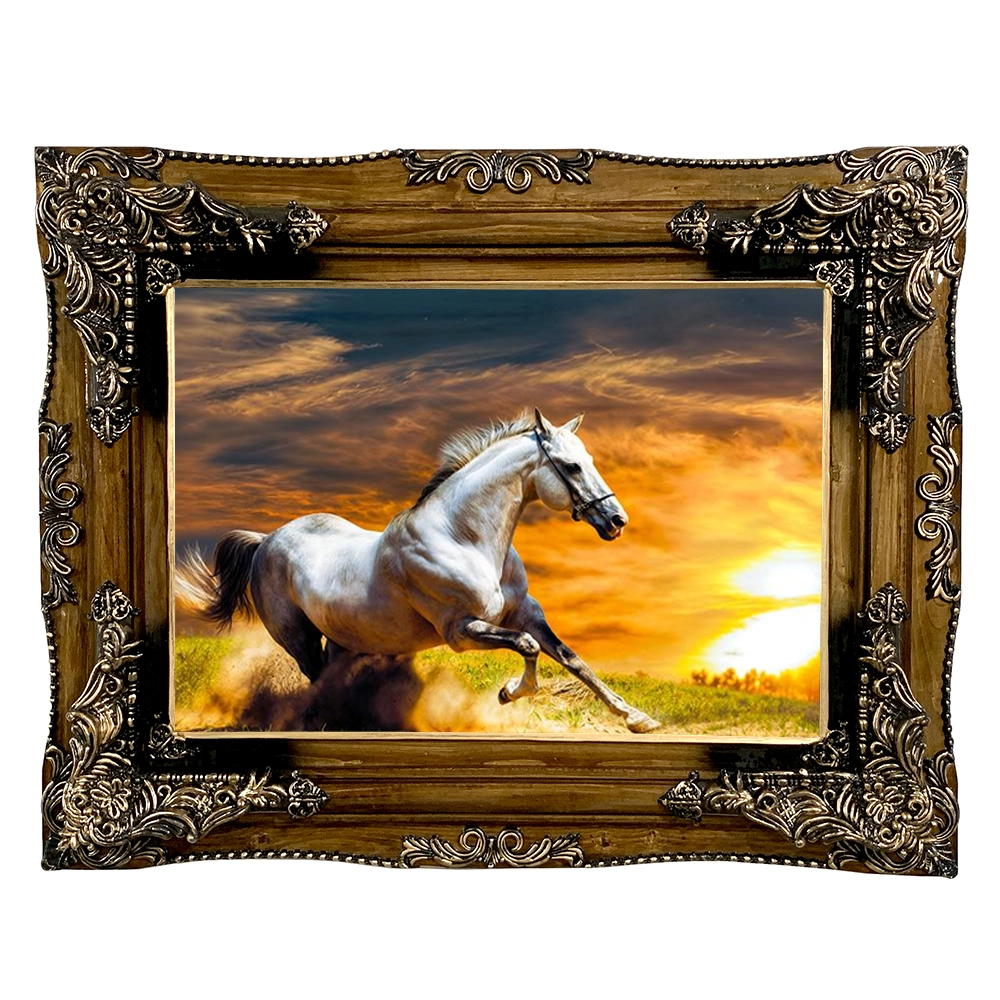 تابلو فرش ماشینی طرح اسب 25