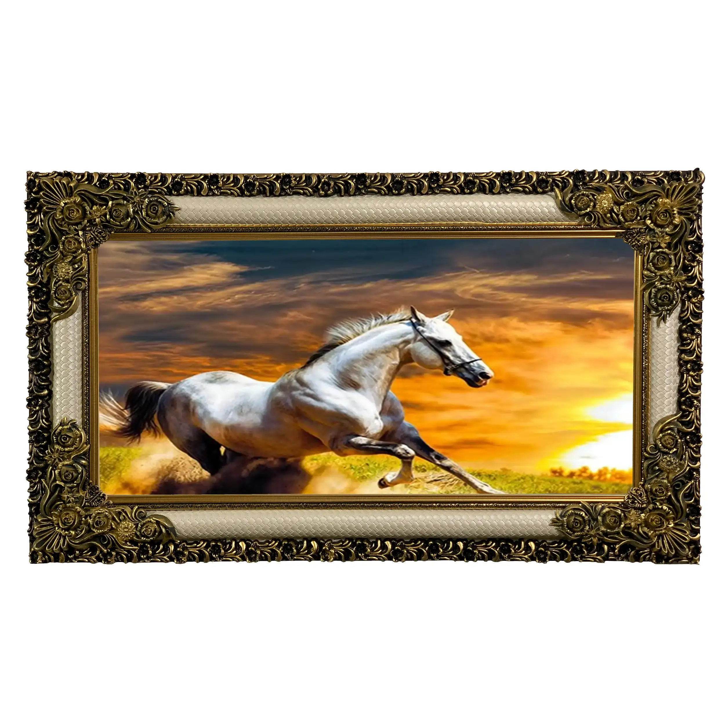 تابلو فرش ماشینی طرح اسب 29