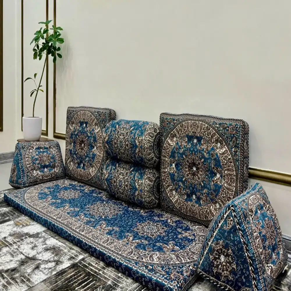 ست 7 تکه پشتی شاه نشین طرح شاه پسند کد 0۳