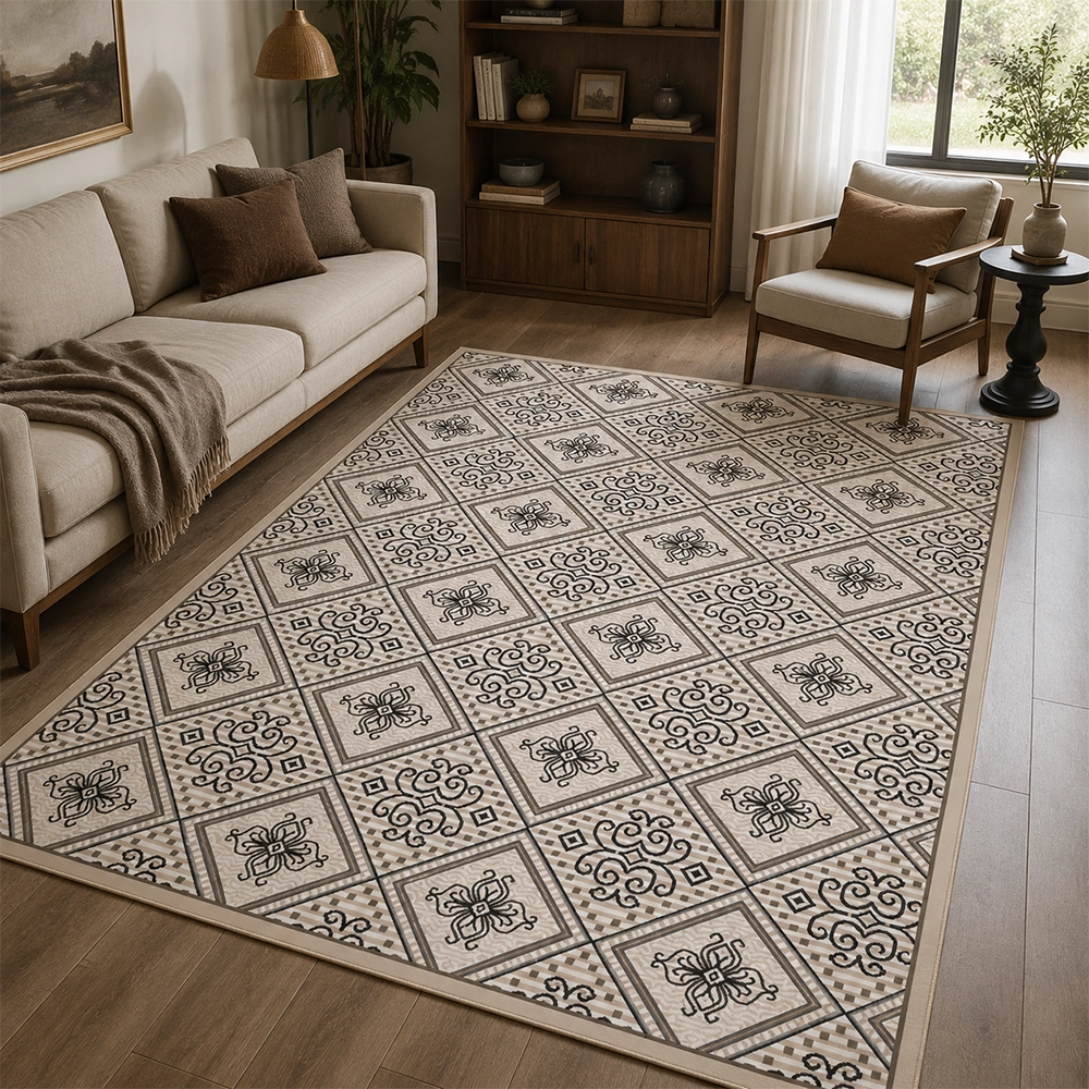 فرش ماشینی گبه کد N7021n