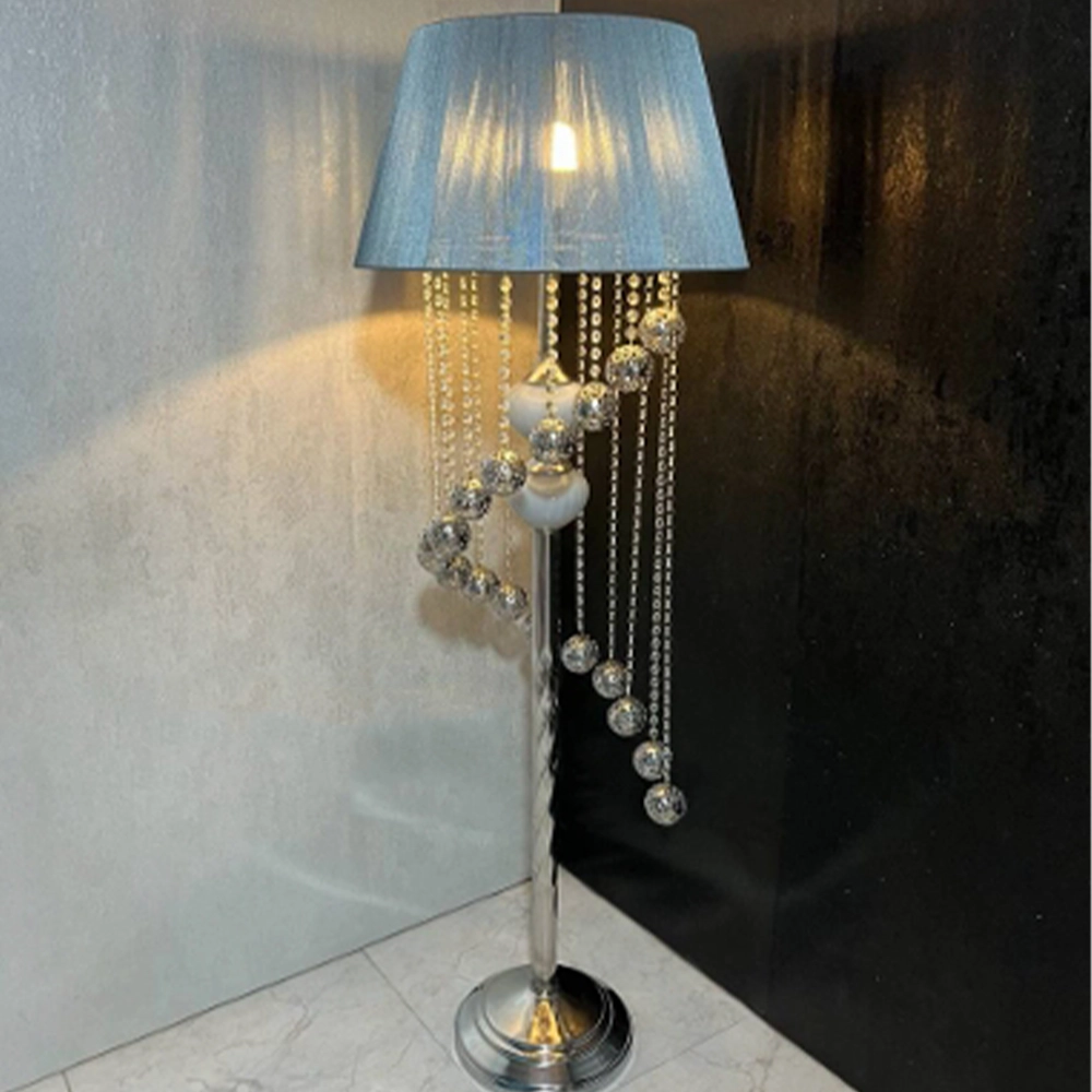 آباژور ایستاده سالنی آویز دار مدل دو گوی کد S158