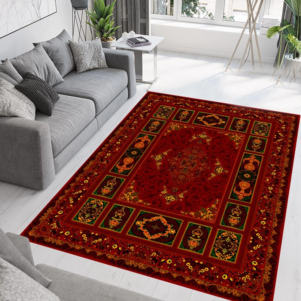 فرش ماشینی طرح فرشینه کد D-1410